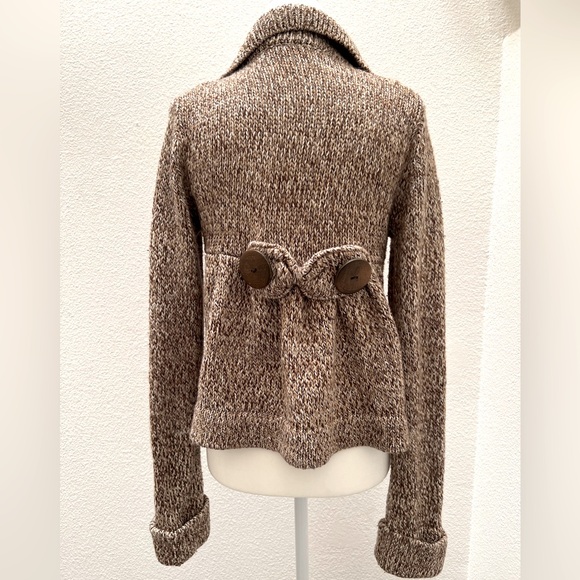 BCBG One Button Oatmeal Cardigan - Picture 3 of 14